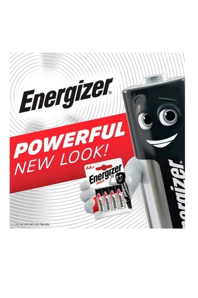 Energizer بطاريات D2 Square Max Alkaline فضي/أسود