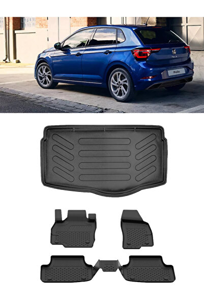 Sahler Volkswagen Polo 2023 Sonrası Lıfe/Style 2023 Sonrası 4.5D Paspas 3D Ri...