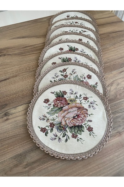 MYHOMEGOBLEN Tapestry Coffee Table Cover 30Xround-6Pcs