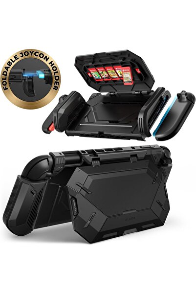 erorex حافظة نينتندو سويتش 2 مع حامل وقاعدة تثبيت وقبضة مريحة وغطاء حماية ممتص للصدمات لجهاز سويتش 2