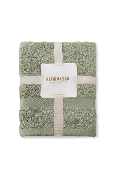 Altınbaşak Nori 100% Cotton 2-Piece Hand Towel Set 50 X 90 Oil Green