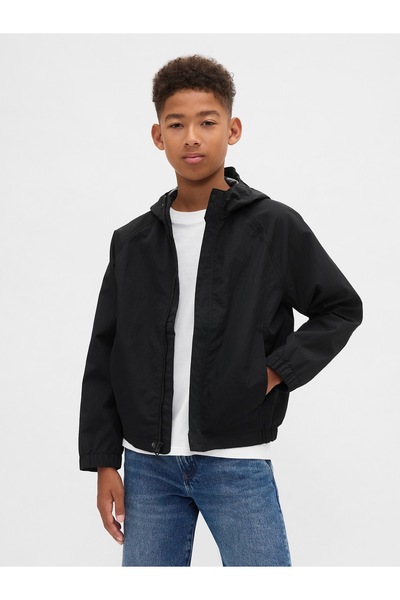 GAP Erkek Çocuk Siyah Çocuk Yağmurluğu