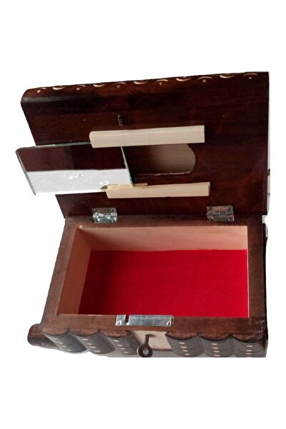 AZI Puzzle Box with Hidden Key, Secret Box Brown