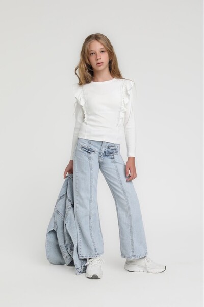 Escabel Girl's 36087 Gars Blouse