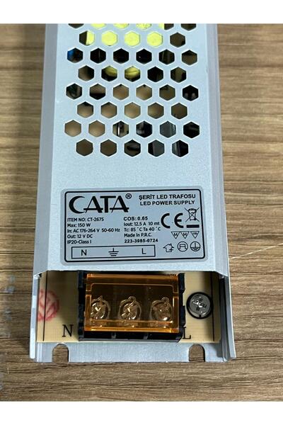Cata CT-2675 12,5 Amper 150W 10Mt Ultra Slim Şerit Led Trafosu