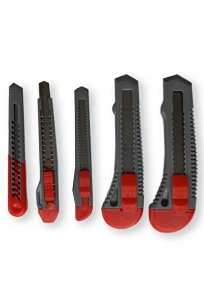Taimi Cutter Multi-Purpose Retractable Knife Snap-Off Stainless Steel Blades Set 5Piece