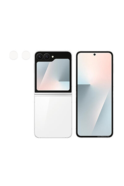 Microcase Samsung Galaxy Z Flip 7 FE Kamera Camı Lens Koruyucu Nano Esnek Fil...