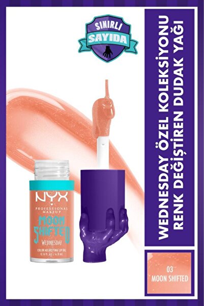 NYX Professional Makeup Wednesday Özel Koleksiyonu Renk Değiştiren Dudak Yağı...