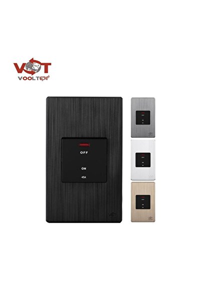 Vooltex Voltex AC Switch 45 Amp Piano 7x14 Black