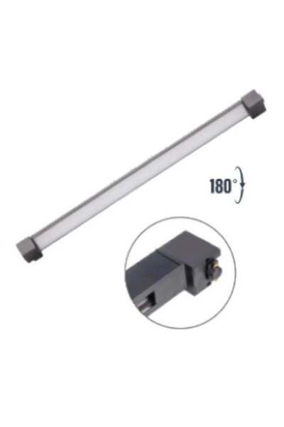 ZMR 40W SİYAH KASA OPAK LINEER RAY SPOT GÜNIŞIĞI 3200K