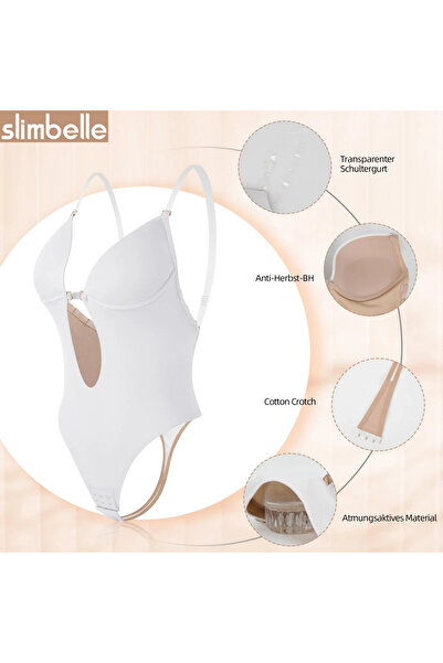 OEM Body shaper pentru femei, alb, mărime M