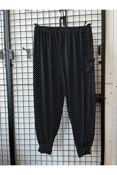 Valdora Kadın Çiçek Desenli Örme Sosyete Şalvar Pantolon