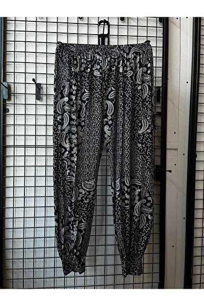 Valdora Kadın Çiçek Desenli Örme Sosyete Şalvar Pantolon