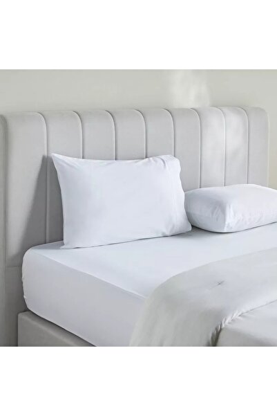 Home Centre Eternity Cotton Percale 325 Thread Count Super King Fitted Sheet - 200x205 cm starstarstarstarstar