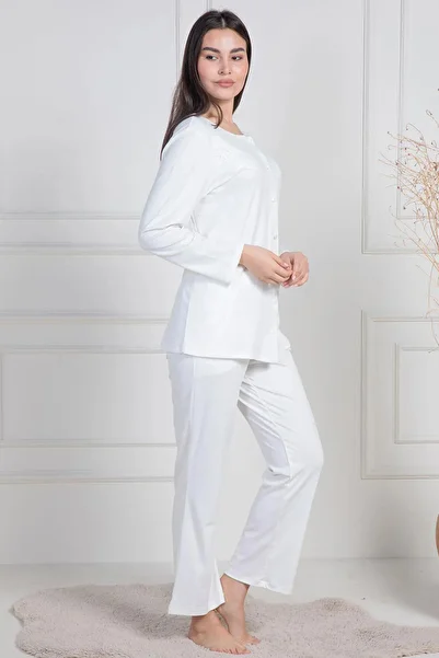 Mavelle Women's Lace Detailed Plus Size Pajama Set 6104
