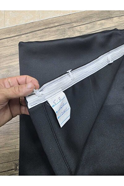 DEVRİM OLİVYA TEKSTİL Özel Dikim 1.Sınıf Siyah Blackout Işık Geçirmez Fon Perde Ekstraforlu Karartma Blackout