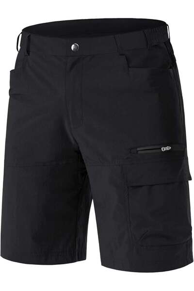 OEM Quick-drying, elastic, functional, waterproof shorts with elastic waistband, black 40