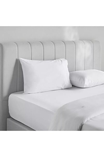 Home Centre Eternity Cotton Percale 325 Thread Count King Fitted Sheet - 180x205 cm starstarstarstarstar