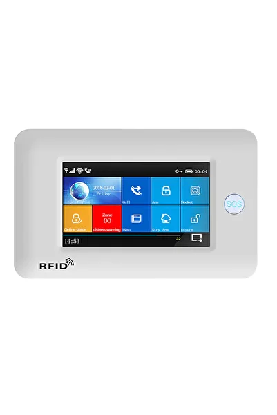 ACJ WiFi + GSM Alarm System Kit, Touch Screen, Alexa and Google Assistant Compatible