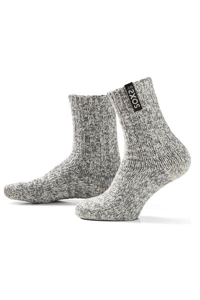 OEM Men's sheep wool socks, gray, medium length, size 42-46