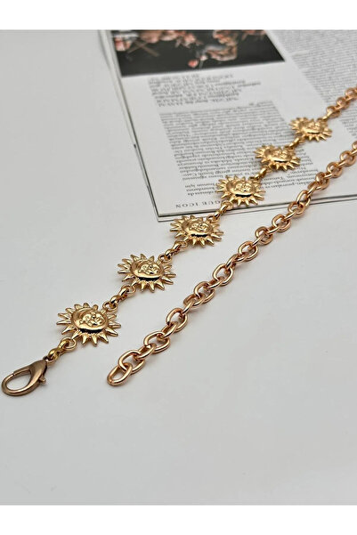 UCCELLO Curea cu lanț cu accesorii solare Curea pentru rochie de damă Curea p...