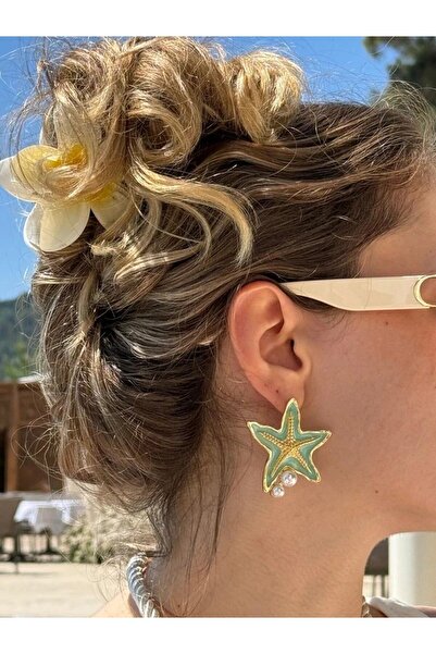 Reorah Collection Blue Starfish Earrings