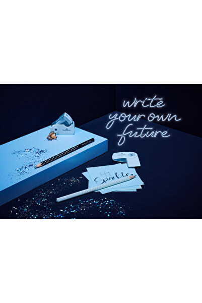 Faber Castell Faber-Castell B round graphite pencil sparkle sky blue 2024