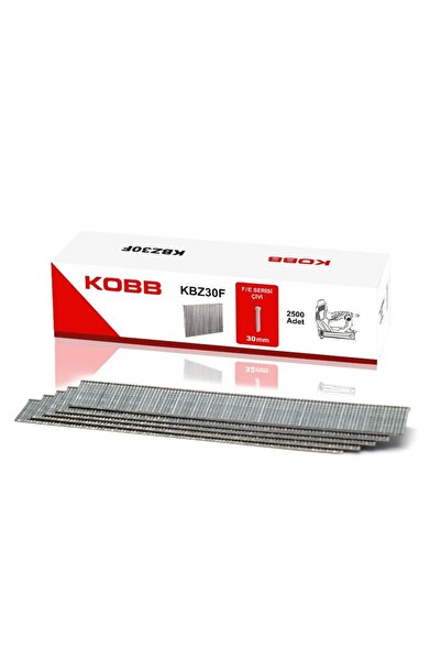 KOBB KBZ30F 30mm 2500 Adet F/E/J/8 Serisi Ağır Hizmet Tipi Kesik Başlı Çivi