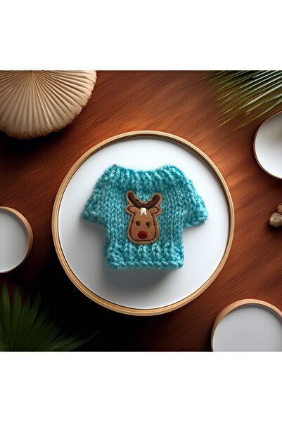 Lady Fify Hamster için Geyikli Turkuaz Kazak