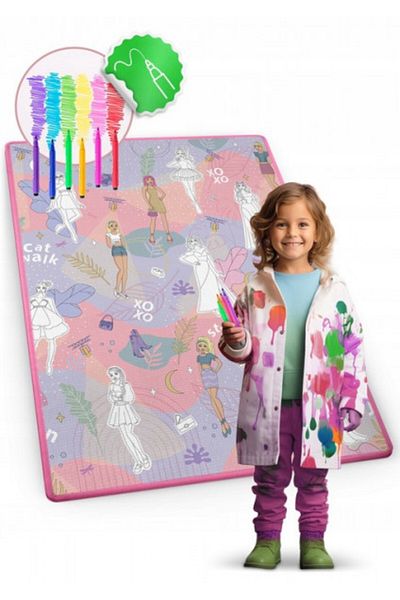 Ricokids Educational Play Mat for Kids, RK-344, XXL, Coloring, Markers Included, EVA Foam