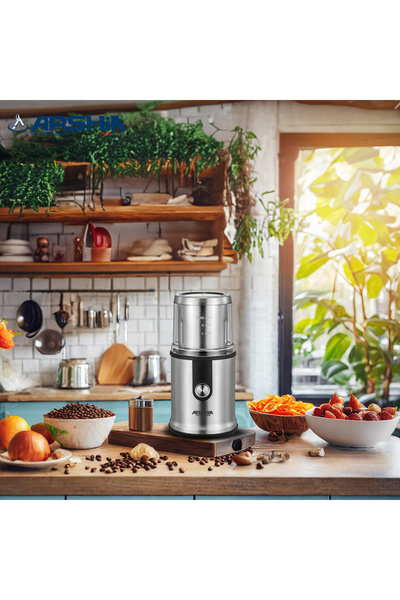 Arshia Arshia Coffee Grinder - Durable Stainless Steel - Powerful Blades for Grinding Coffee and Spices