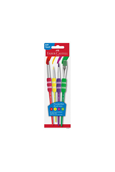 Faber Castell Pensule Soft Touch Faber-Castell 4 buc/set
