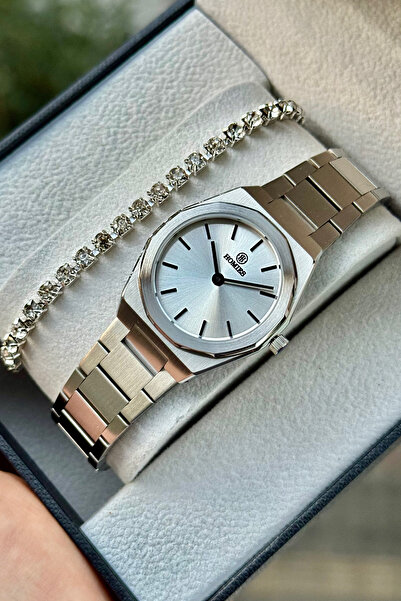 Homies Women's Wristwatch Case Cord Steel Thin Case 5Atm Waterproof with Gift Box and Bracelet Gift.