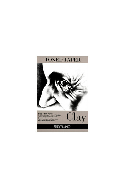 Fabriano Bloc desen Toned Paper Clay, A4, 120g, 50 file, fara spirala