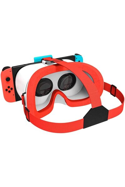 Generic سماعة رأس الواقع الافتراضي مع عدسة قابلة للتعديل وعصابة رأس قابلة للتعديل لنماذج Nintendo Switch وSwitch OLED
