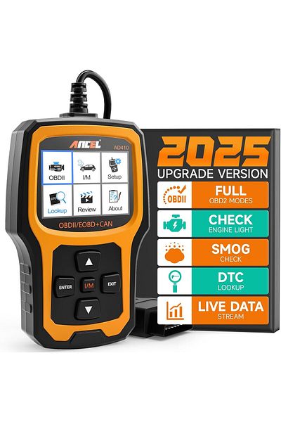 ANCEL AD410 Enhanced OBD2 Scanner, Car Code Reader Clear Engine Light Instantly, Automotive OBD II S
