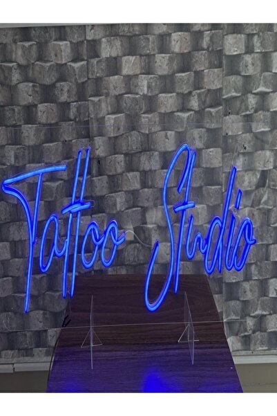 BİZ BU İŞİN KEYİF KISMINDAYIZ Tattoo Studio Yazılı Neon Tabela
