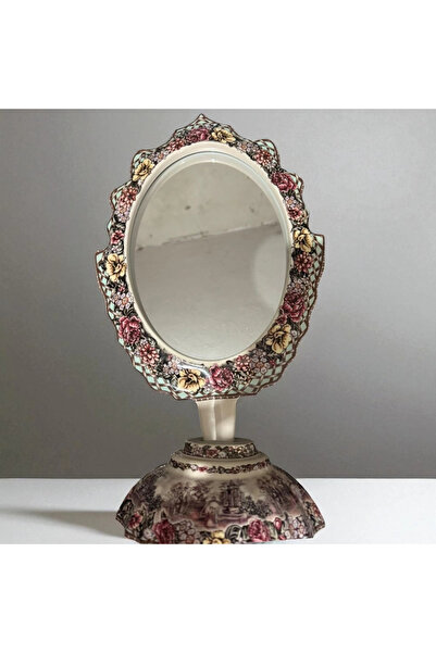 Zuccara Maison İthal Fine Porcelain Çiçek Desenli Dekoratif Ayna