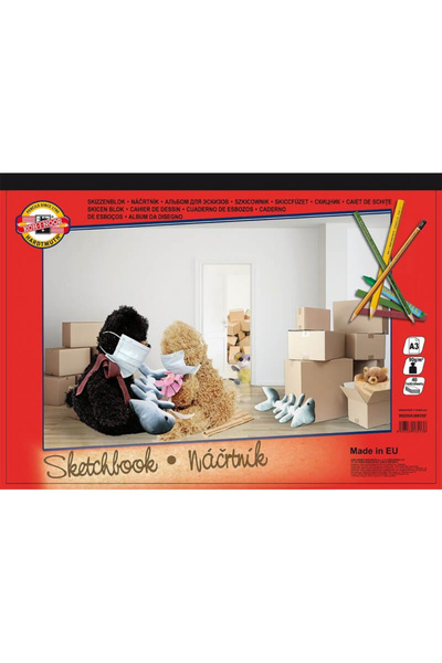 Koh-İ Noor Hardmuth Bloc desen foaie galbena SCOALA A3 90gr/mp, 40coli