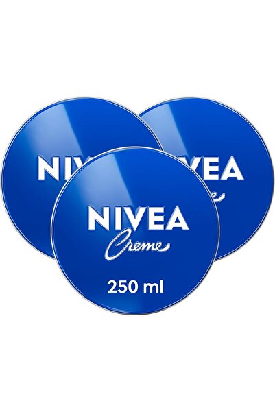 NIVEA Creme - Full Body Cream for Hydration and Softening, Suitable for Dry Skin, 3 x 250ml