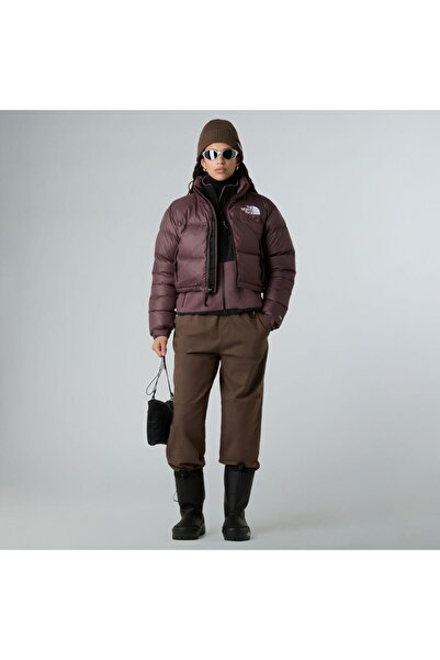 THE NORTH FACE W NUPTSE SHORT JACKET Kadın Ceket NF0A5GGEBQ71 Bordo-M