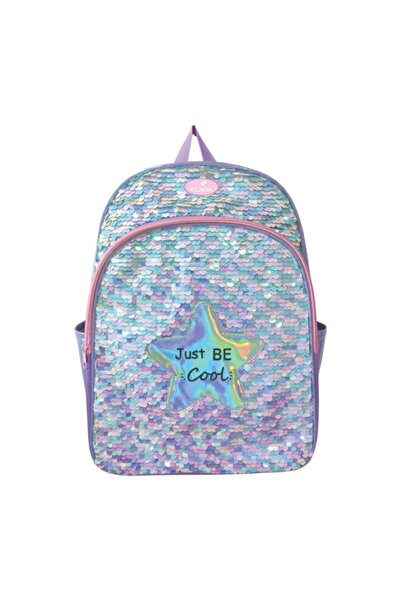 Ecada Ghiozdan școlar model Just Be Cool, culoare multicolor, material polies...