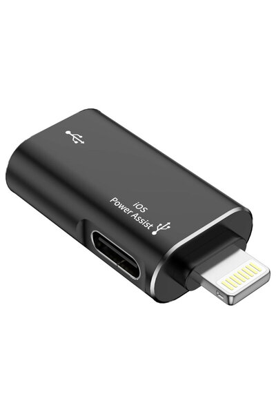 Techsuit Adaptor OTG premium, USB to Lightning AluVoltX A18, black