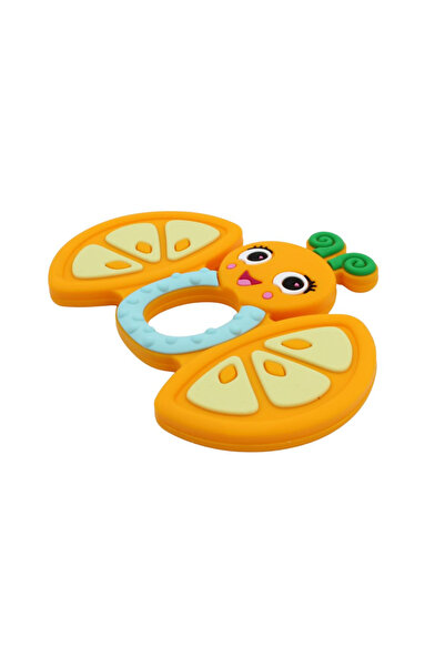 FROOTIMALS Silicone Teething Toy, Orangiefly