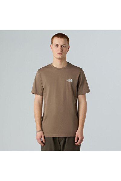 THE NORTH FACE Brown m Ss Simple Dome Tee T-Shirt