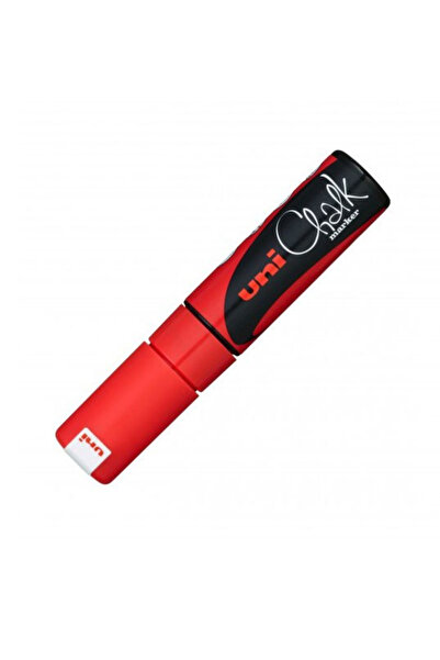 Uni Μαρκαδόρος υγρής κιμωλίας, 8 mm, φθορίζον κόκκινο