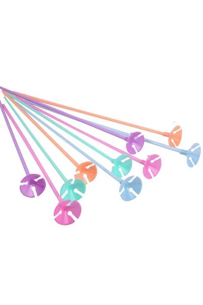 KayalarStore Balloons with Sticks - 10 Pieces