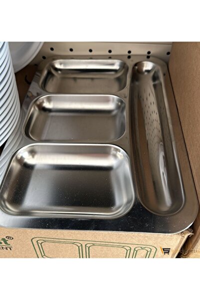 ASVEN İstocsepeti Çocuk Tabldot Tabak Anaokulu Paslanmaz Çelik