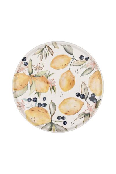 The Mia Limoncello Footed Serving Plate 26 cm