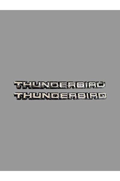 OTO SÜSLEN İSTANBUL Thunderbird Yazı Döküm Araç Aksesuarı 9cm